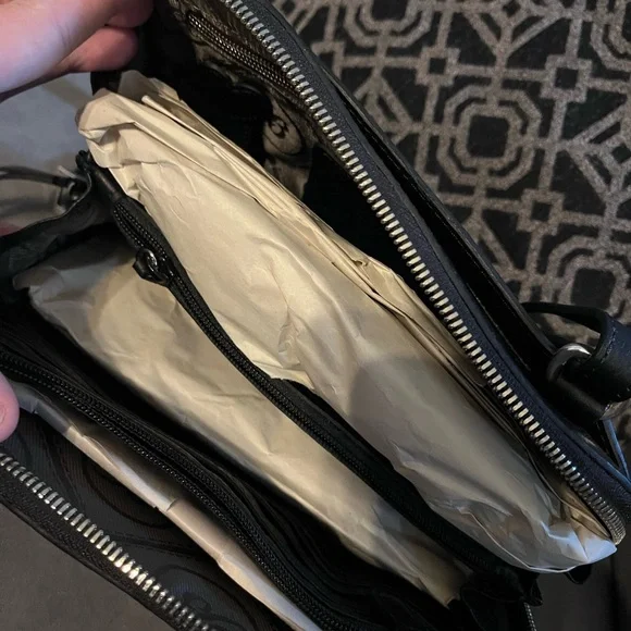 Brighton Black Crossbody Bag with Heart Charm - Picture 4 of 6